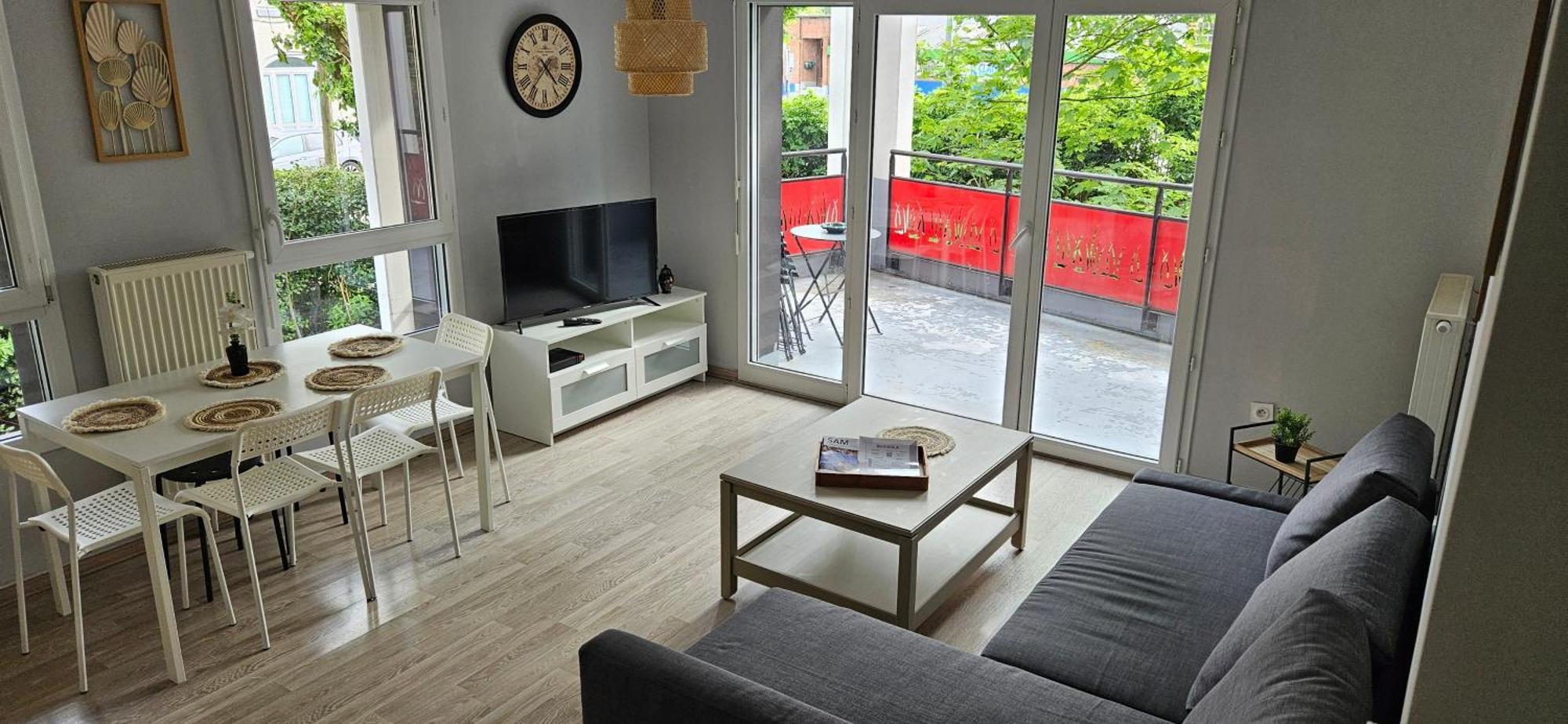 Appartement 2 Chambres Avec Terrasse Et Garage Saint-Andre-lez-Lille Exterior photo